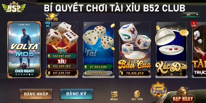 Mẹo chơi tài xỉu B52 CLUB chắc thắng Mẹo chơi tài xỉu B52 CLUB chắc thắng