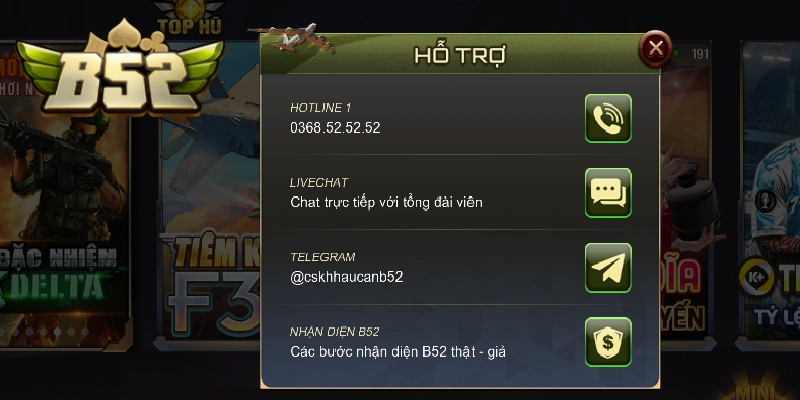 Live chat - kênh liên hệ B52 CLUB nhanh chóng, hiệu quả Live chat - kênh liên hệ B52 CLUB nhanh chóng, hiệu quả